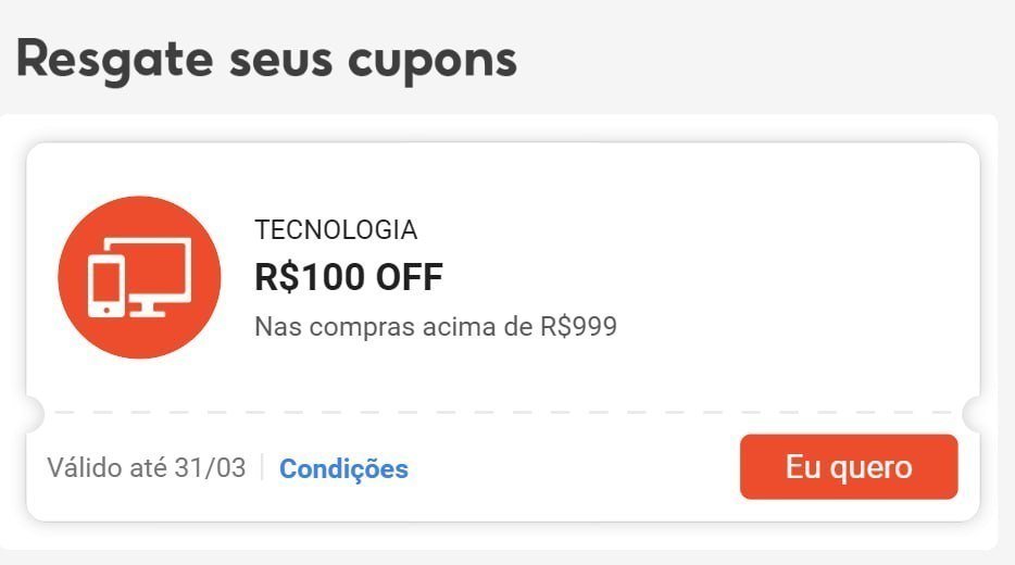 🔥 CUPONS DE DESCONTO SHOPEE TECNOLOGIA