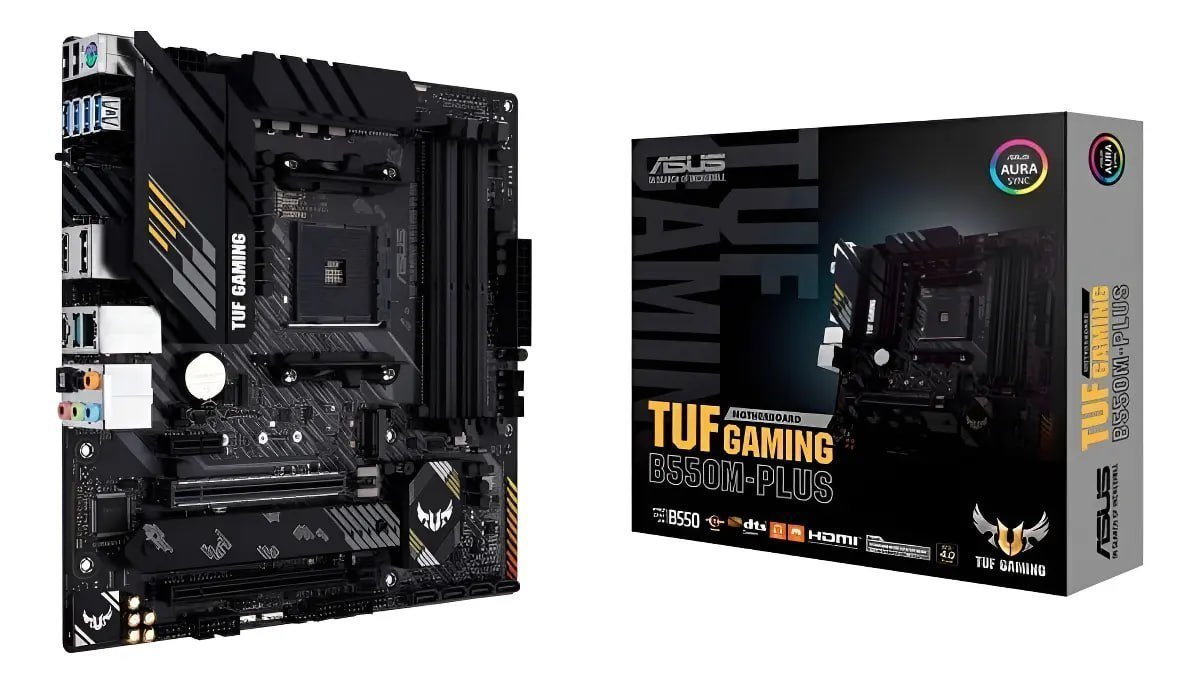 🔥 Placa Mãe Asus Tuf Gaming B550m-plus Am4 Matx Ddr4