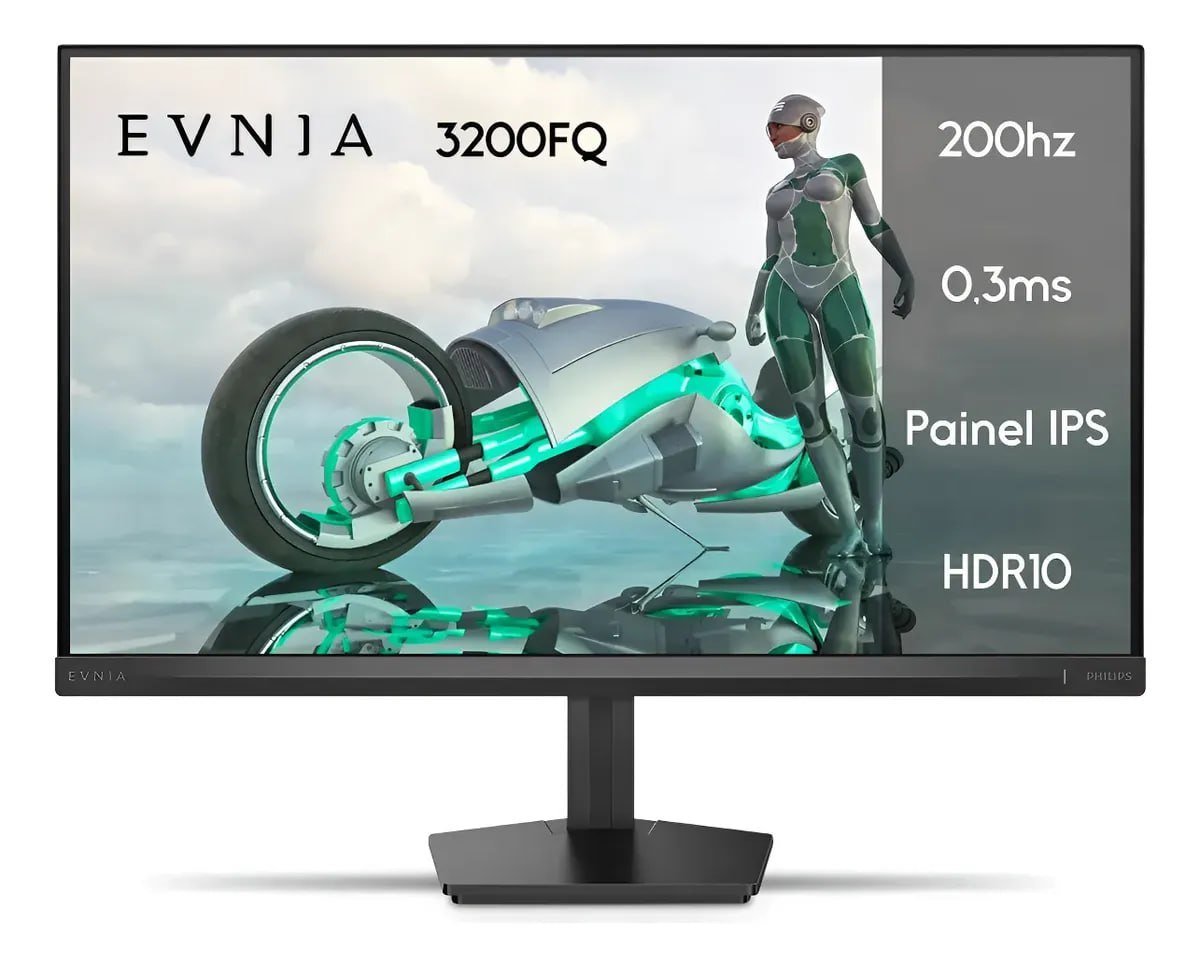 🔥 Monitor Gamer Philips 24 Evnia Ips 200hz 0,3ms Wide Fullhd