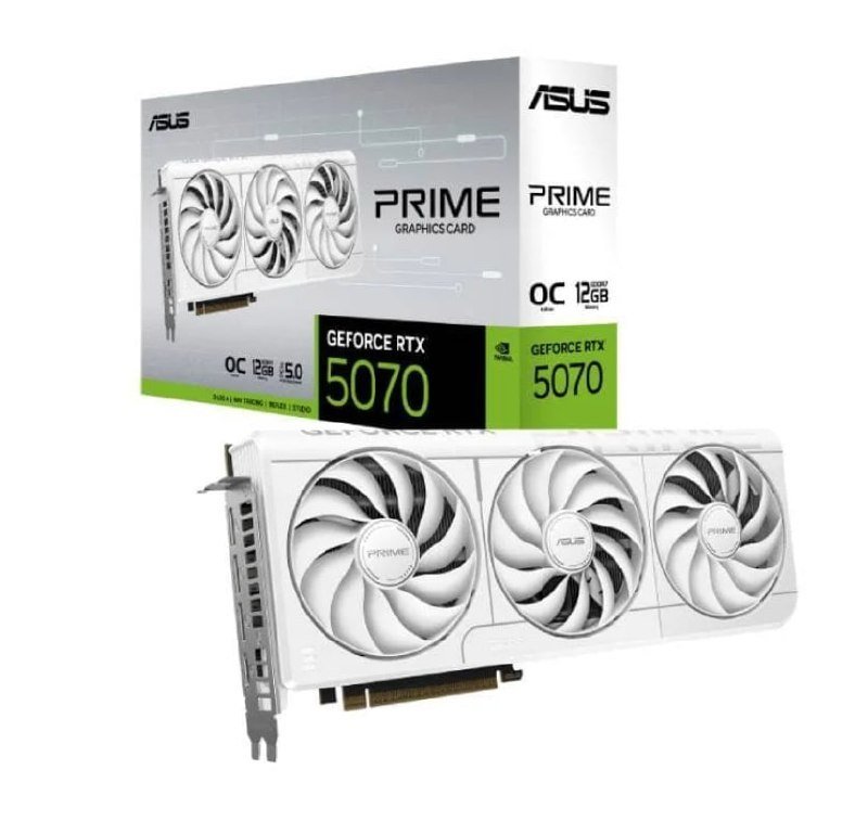 RTX 5070 12GB ASUS PRIME WHITE OC 🛒