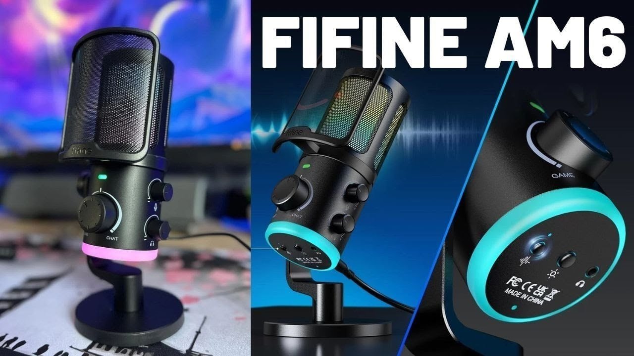 🔥 Microfone FIFINE AM6 RGB