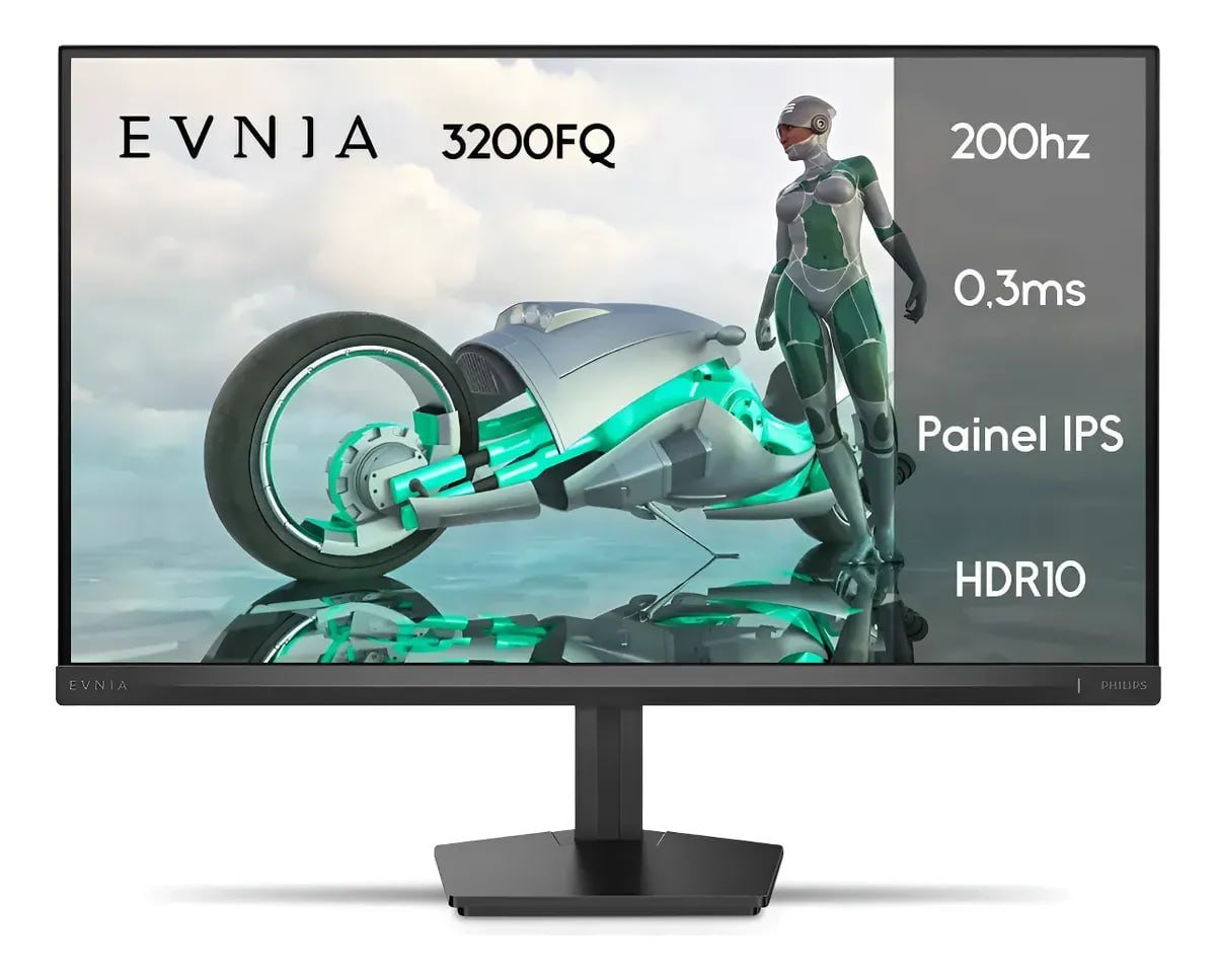 🔥 Monitor Gamer Philips 24" Evnia IPS 200hz 0,3ms FullHD
