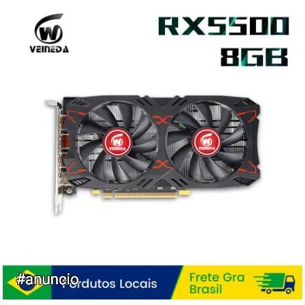 🔥 Placa de Vídeo Veineda RX5500 8GB GDDR6