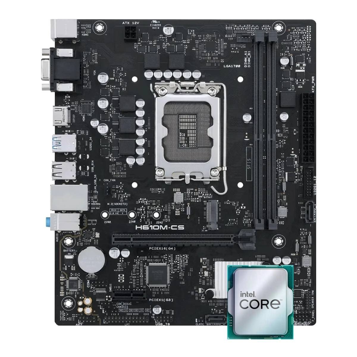 🔥 Kit Upgrade Intel Core I5 12400F Placa Mae H610M