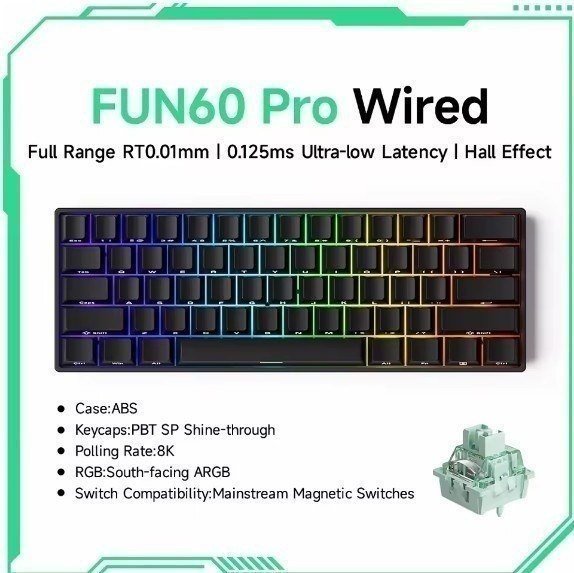 Teclado Magnético Akko MonsGeek FUN60 PRO HE 🛒