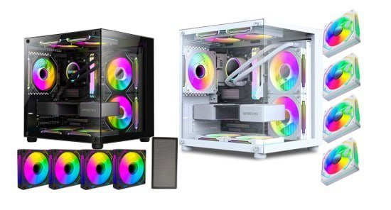 Gabinete Gamer Aquário em Vidro Com 4 Fans 🛒