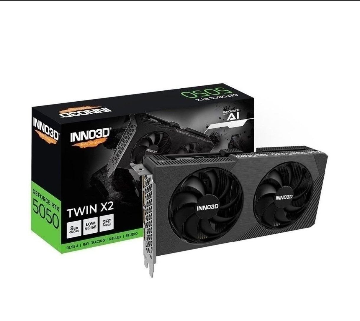 🔥 Placa de Vídeo Gpu Inno3d Geforce Rtx 5050 Twin X2 8gb 128bits Gddr6 N50502-08d6-174071n