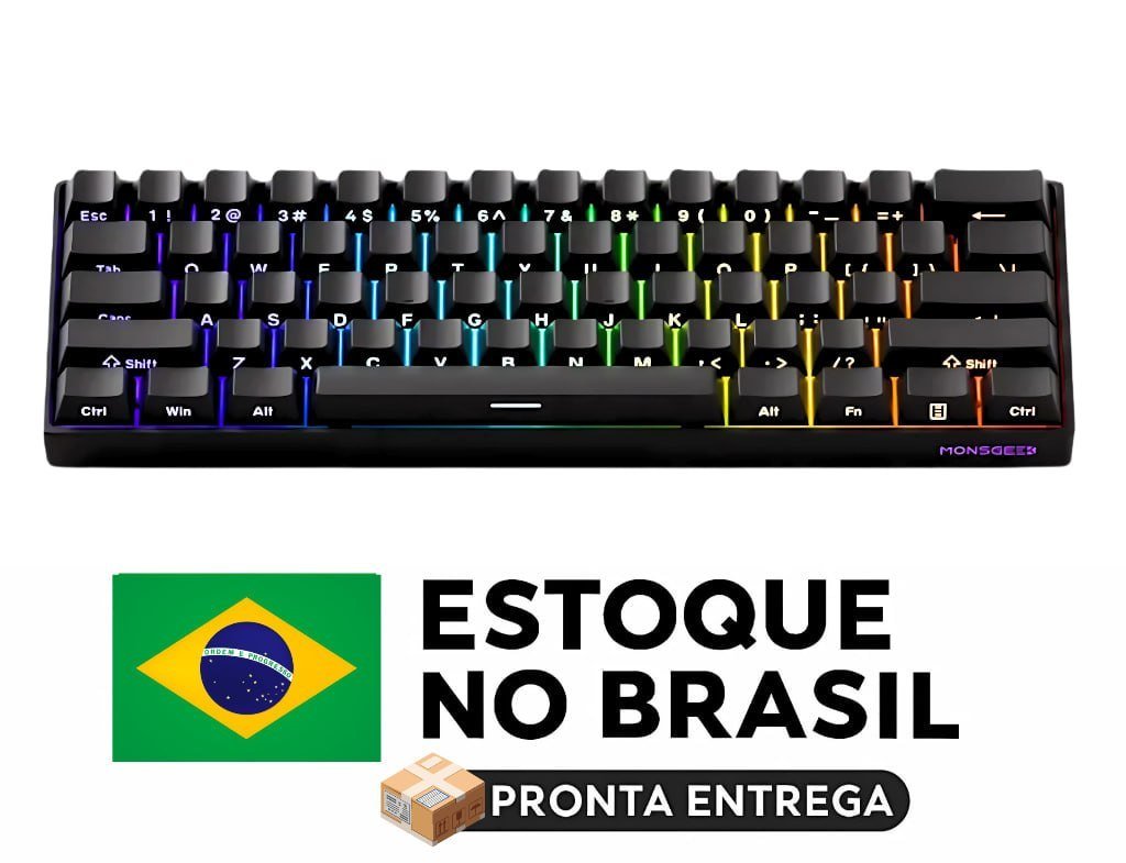 Teclado Magnético Akko Fun60 Pro HE, RGB, 8000Hz, Gatilho Rápido 0.001s 🛒