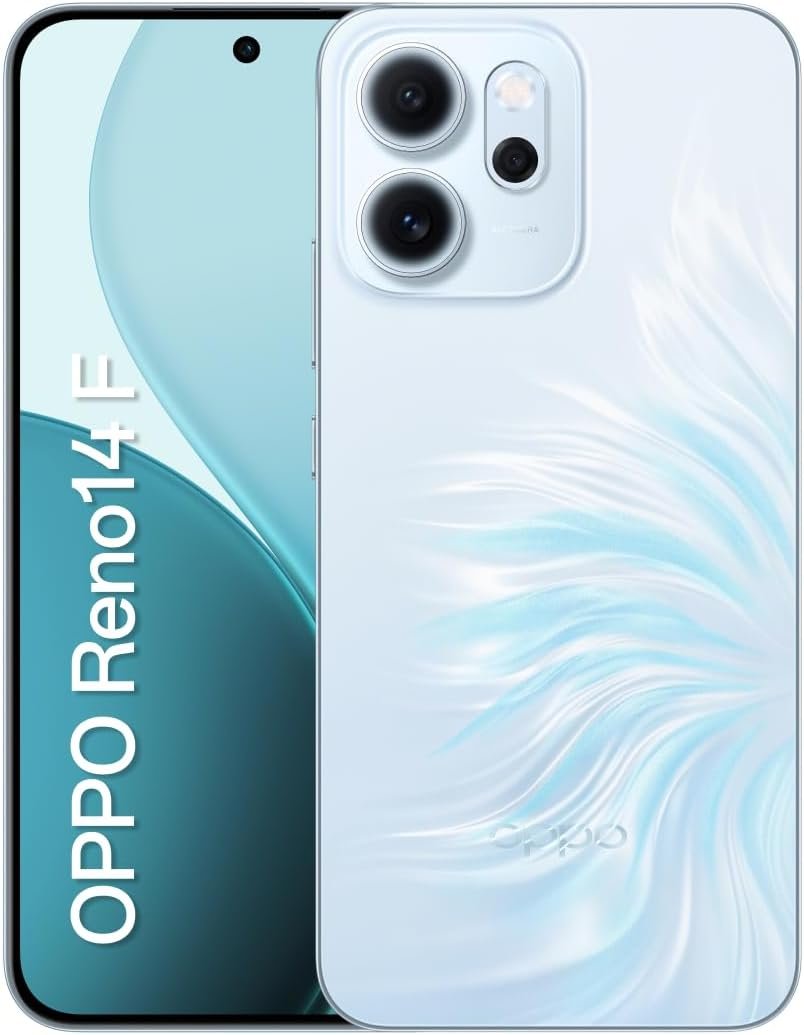 OPPO Reno 14 F 5G 256GB 12GB RAM Câmera 50MP Azul 🛒