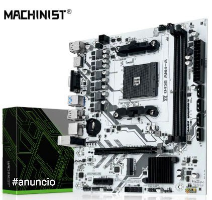 🔥 PLACA MÃE B450M MACHINIST BRANCA