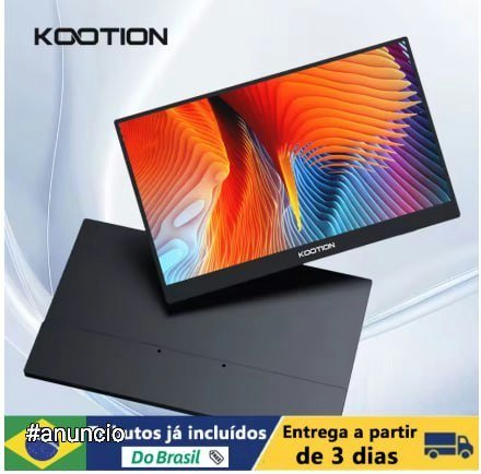 🔥 Monitor portátil Kootion com alto-falantes duplos