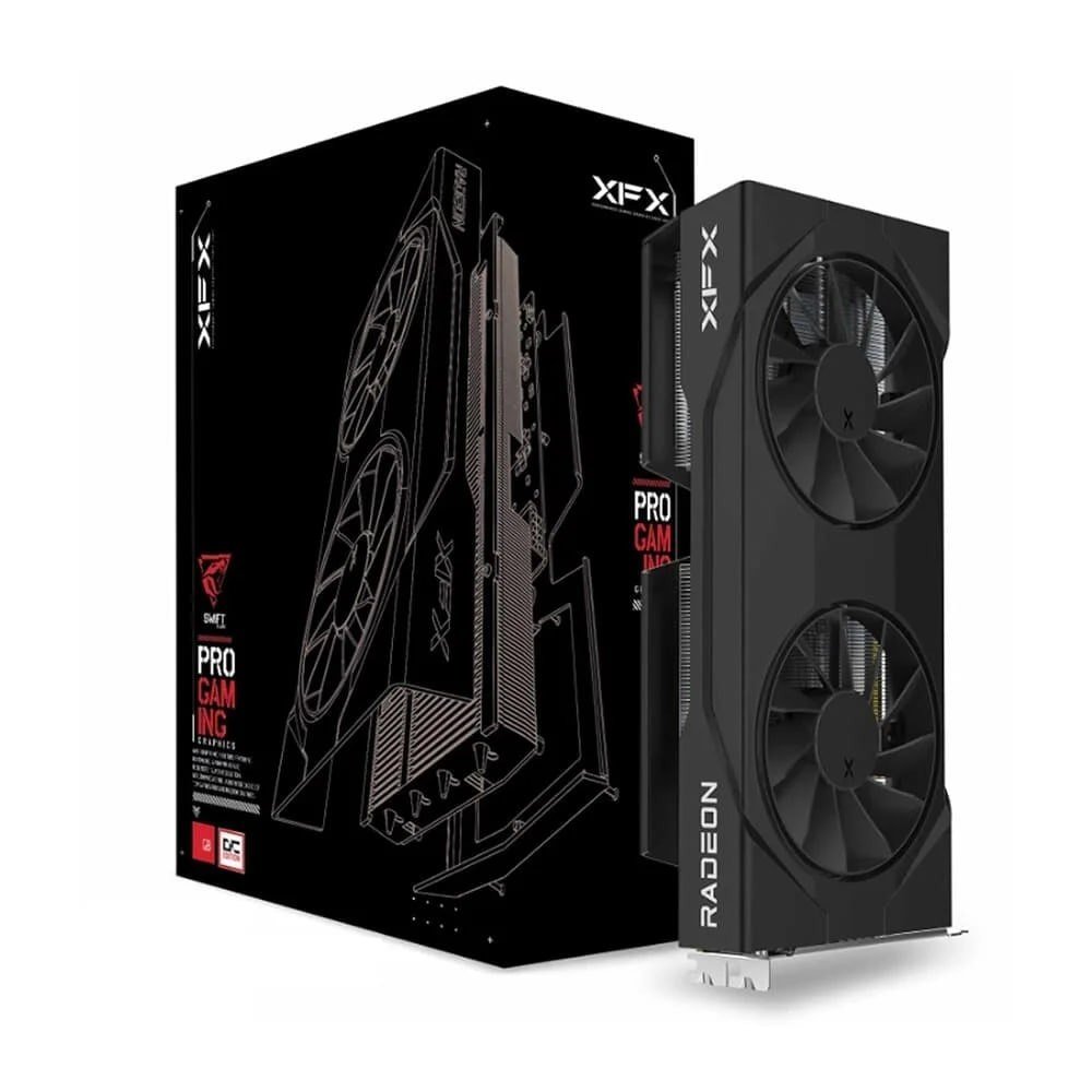 🔥 Placa de Vídeo XFX RX 9060 XT OC Gaming AMD Radeon, 16GB, GDDR6, 128bits, 20 Gbps, FidelityFX, RDNA 4 - RX-96TSW16BQ