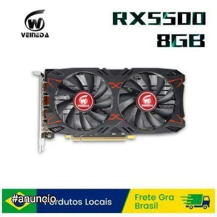 🔥 Placa de Vídeo Veineda RX5500 8GB GDDR6