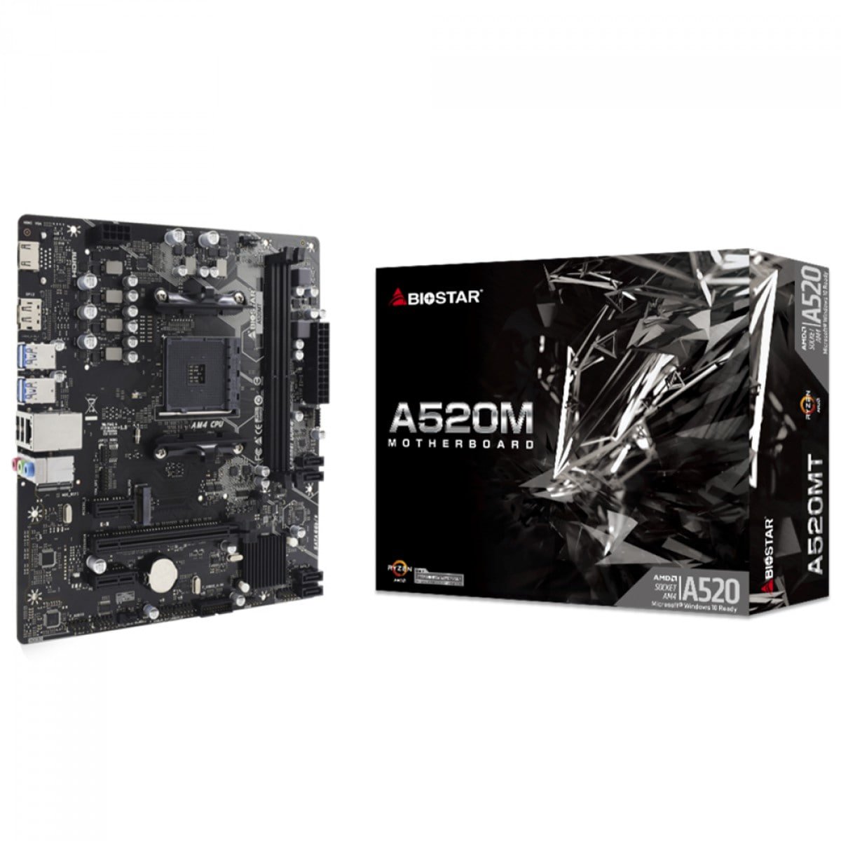 🔥 Placa Mãe Biostar A520MT, Chipset, A520, AMD AM4, MATX, DDR4