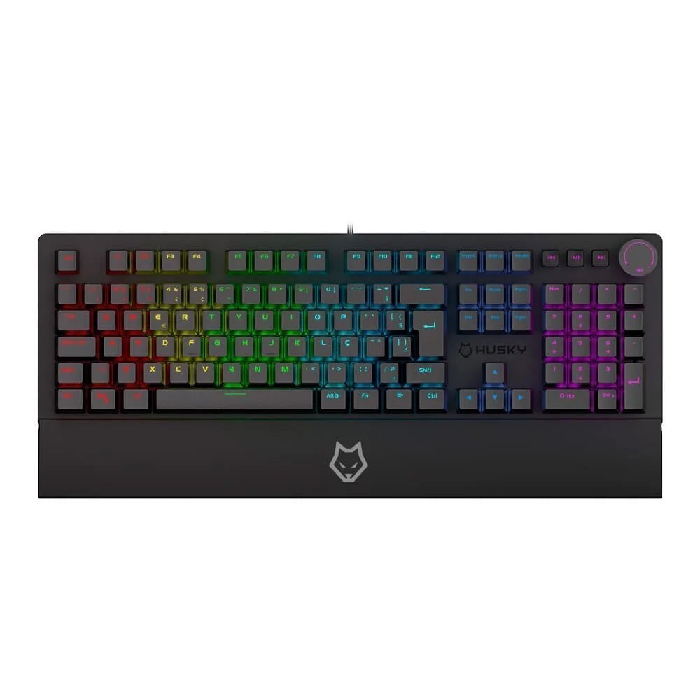 TECLADO MECÂNICO GAMER HUSKY ANCHORAGE FULL SIZE, ABNT2, RGB, SWITCH GATERON 🛒