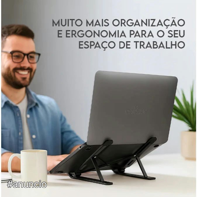 Suporte Apoio De Notebook Laptop Compacto Articulado Preto 🛒