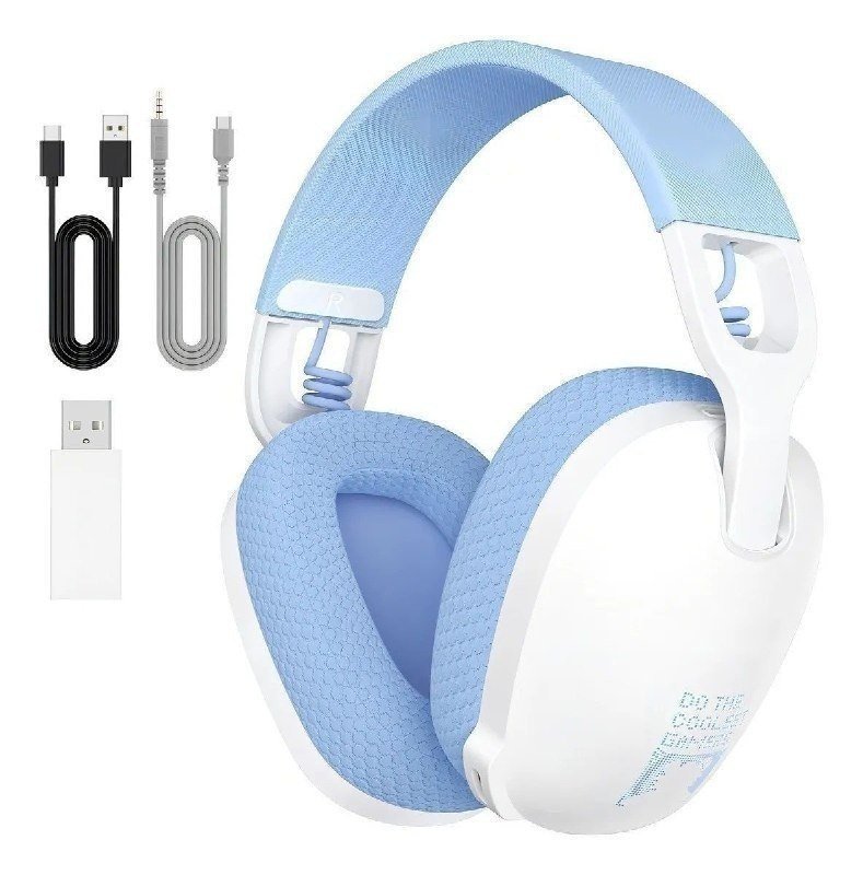 Headset Gamer Sem Fio Onikuma B2 Conexão USB e Bluetooth Cor Branco 🎧