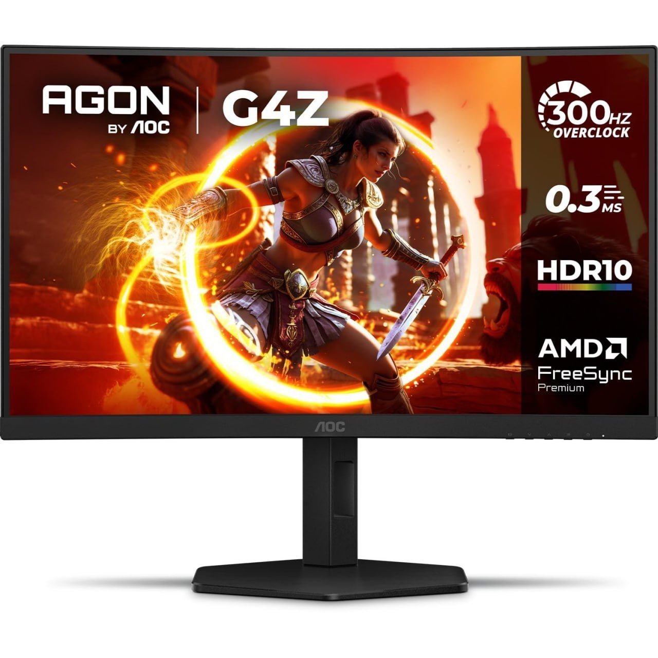 Monitor Gamer Curvo AOC AGON G4Z 27" 300Hz 0,3ms HDR10 🛒