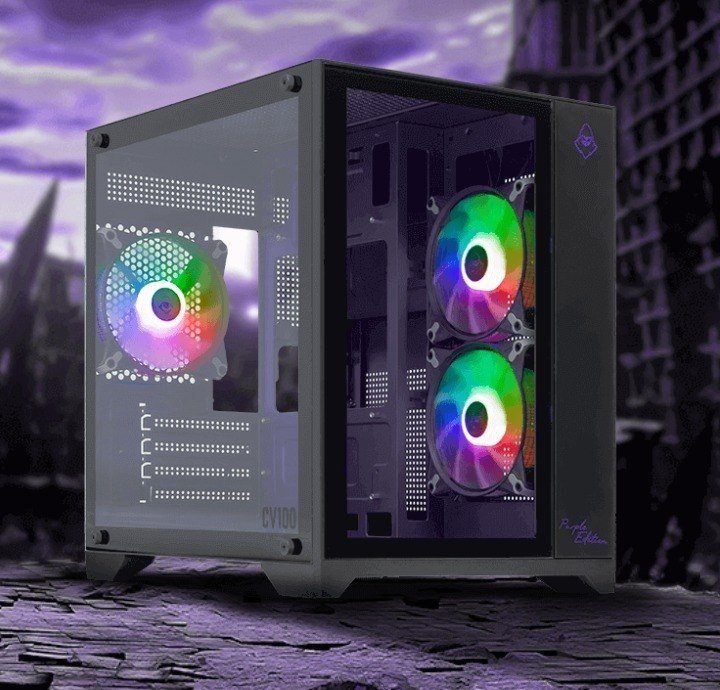 Gabinete Gamer Mancer CV100 Purple Edition 🛒