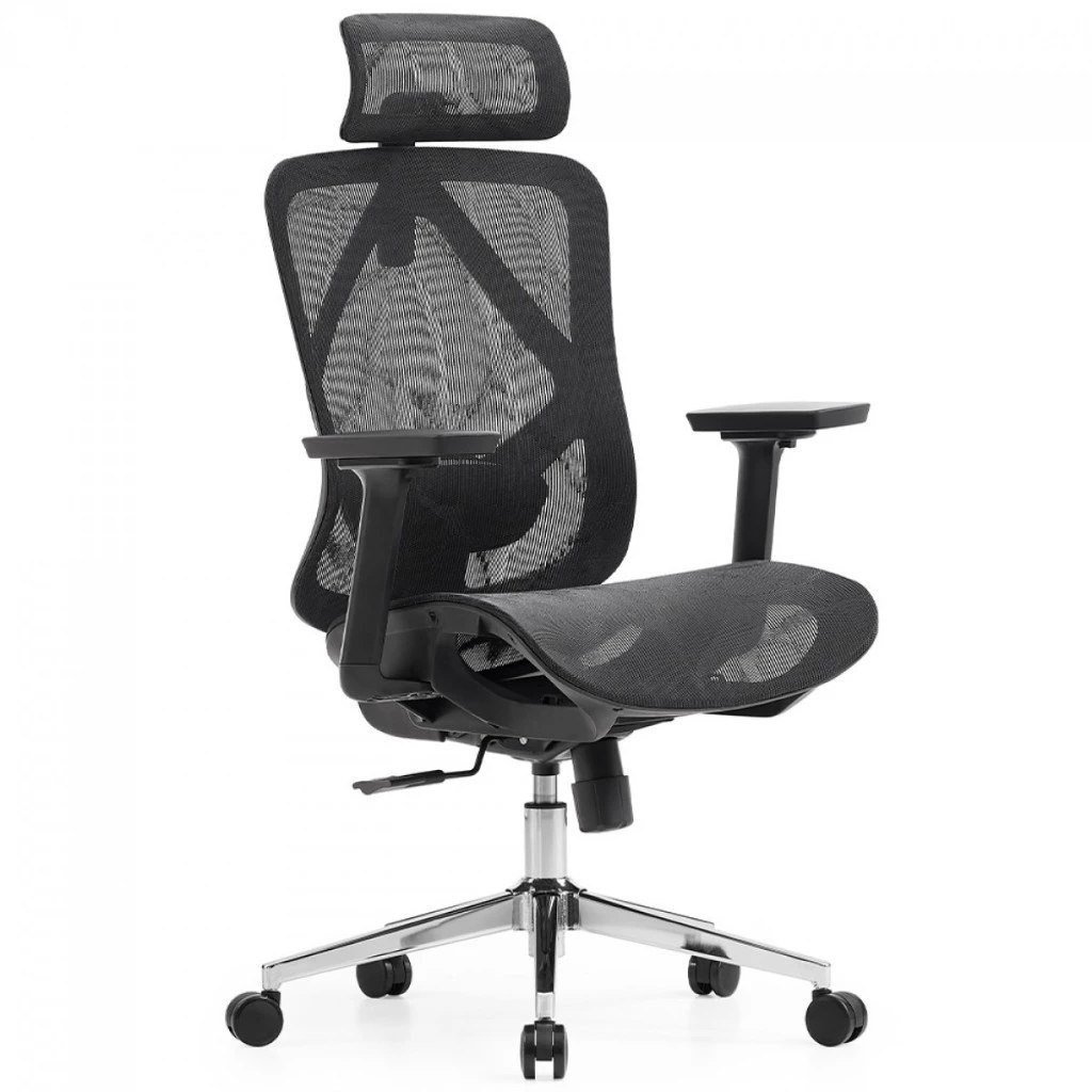 Cadeira de Escritório Diretor Dr.Office Giratória Ergo, Mesh Respirável, Regulagem de Altura 🛒