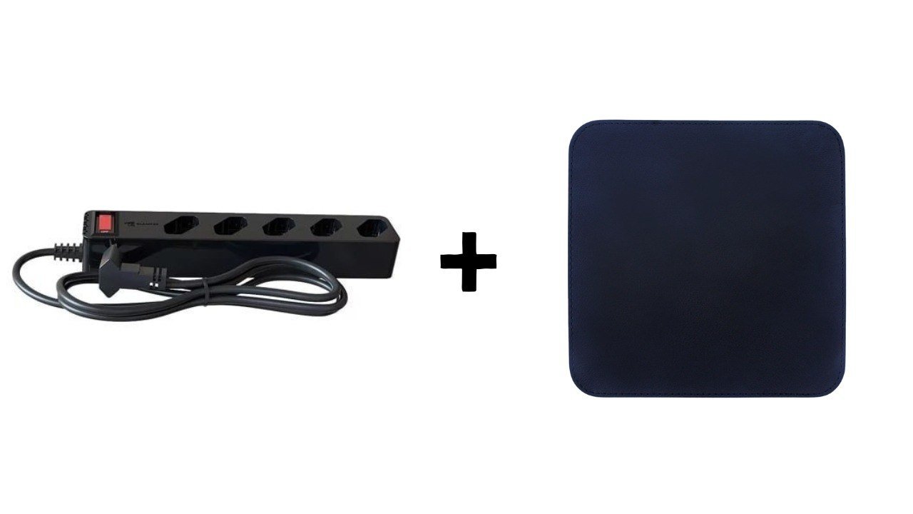 FILTRO DE LINHA + DPS ICLAMPER 5 TOMADAS LCF PRETO + MOUSEPAD 20X20 🛒