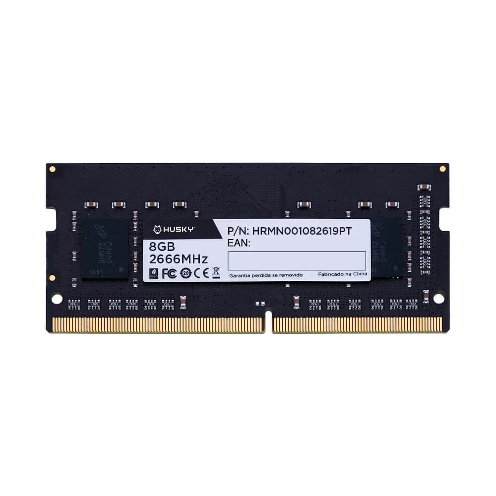 Memória RAM para Notebook Husky, 8GB, 2666MHz, DDR4, CL19 HRMN001082619PT 🛒