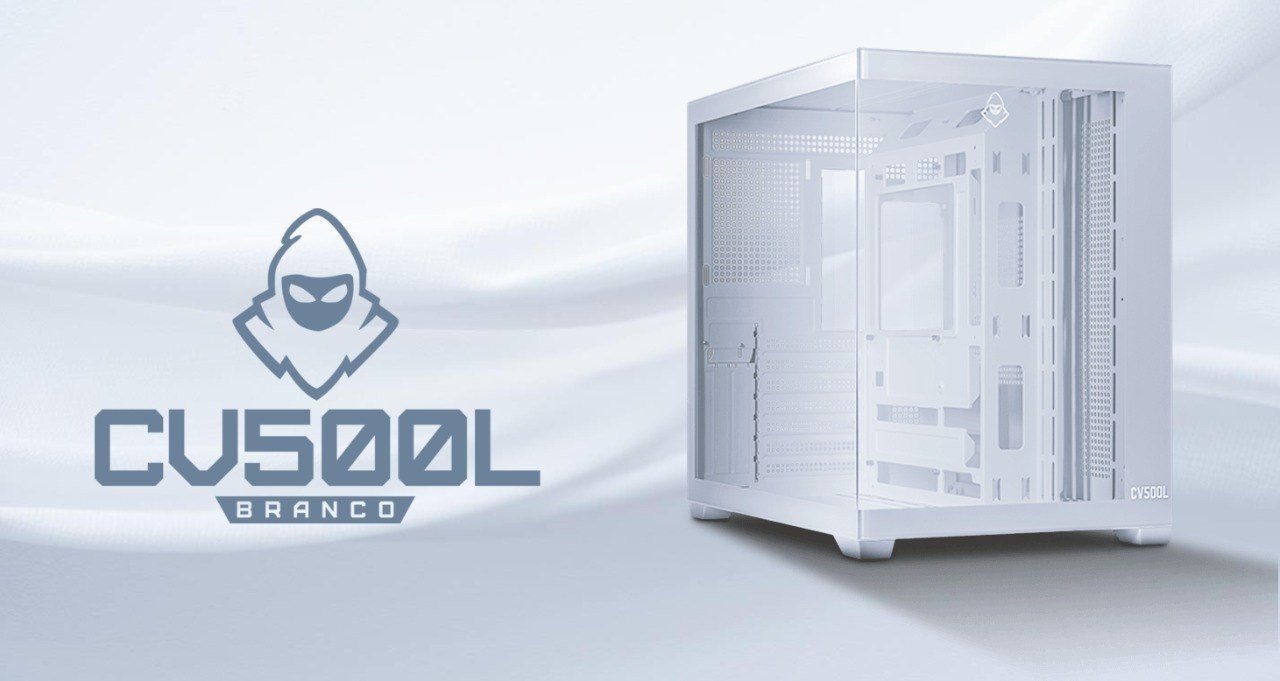 Gabinete Gamer Aquário Mancer CV500L 🛒