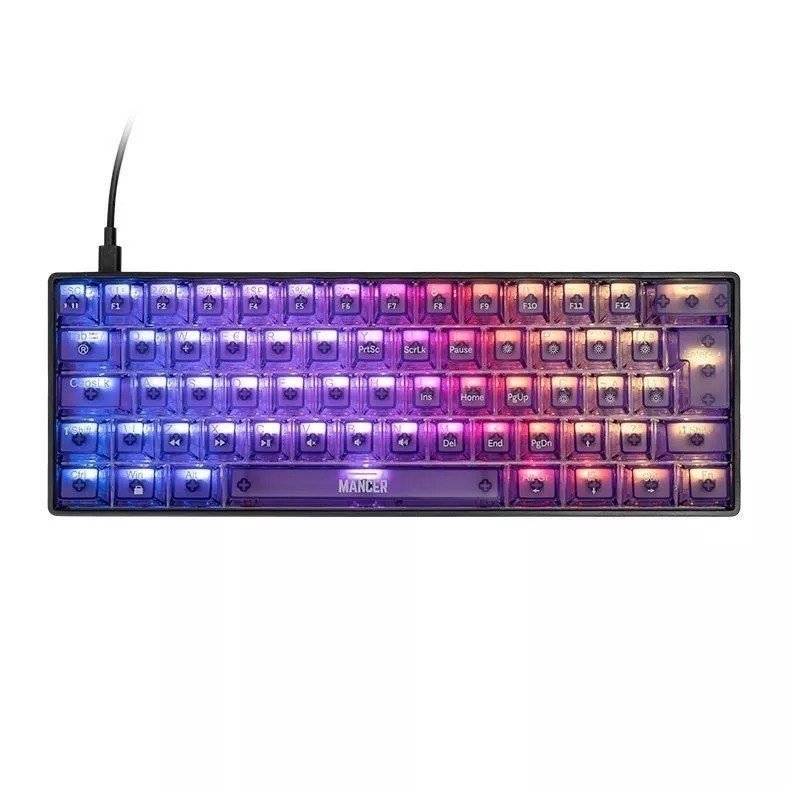 Teclado Magnetico Mancer Amethyst, RGB, Preto e Roxo 🛒