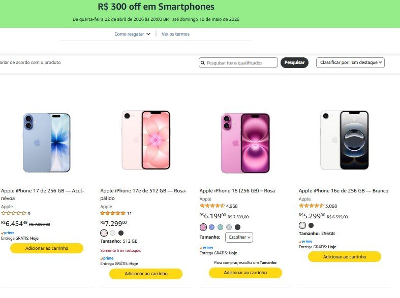 💥 Cupom Amazon - iPhone 💥