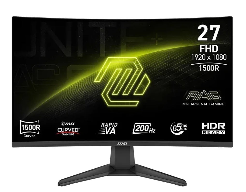 Monitor Curvo MSI MAG 27" Full HD Rapid VA 200Hz 0.5ms 🛒