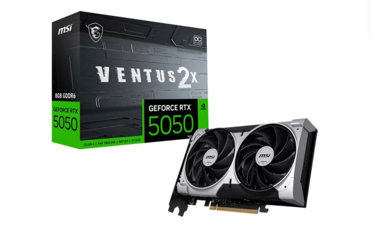 MSI GeForce RTX 5050 8G VENTUS 2X OC NVIDIA GeForce, 8GB 🛒