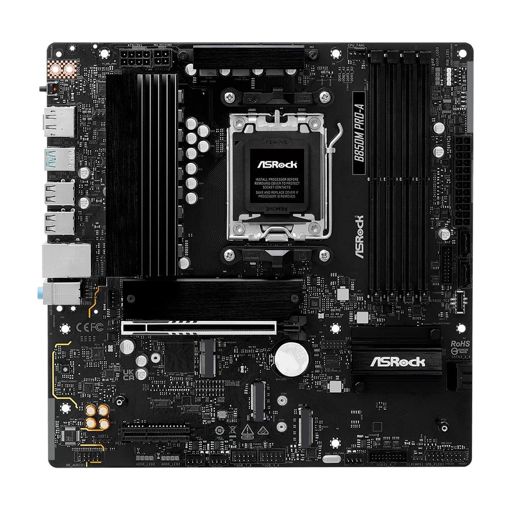 Placa-Mãe ASRock B850M Pro-A AMD, Ryzen B850, mATX , DDR5 🛒