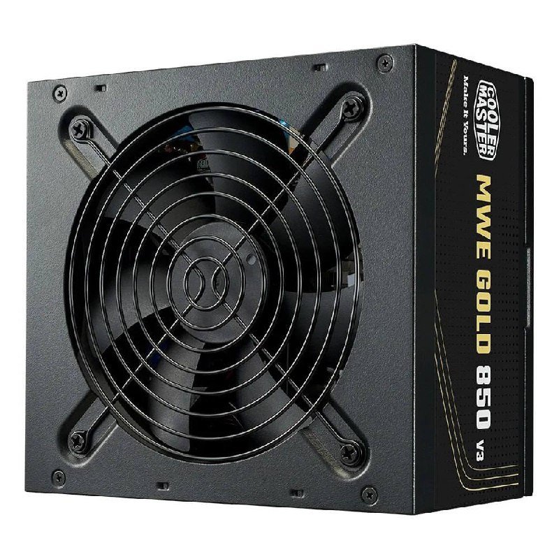 Fonte Cooler Master MWE Gold 850 V3, 850W, 80 Plus Ouro, ATX 3.1, PFC Ativo, Preto 🛒