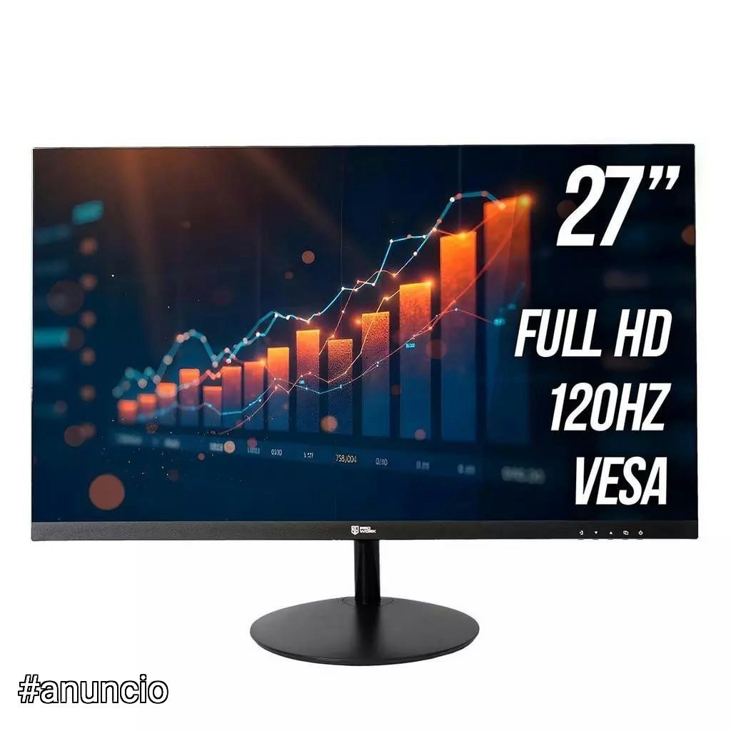 Monitor Gamer ProWork 27'' FHD 120Hz HDMI, VGA, Preto - MO027 🛒