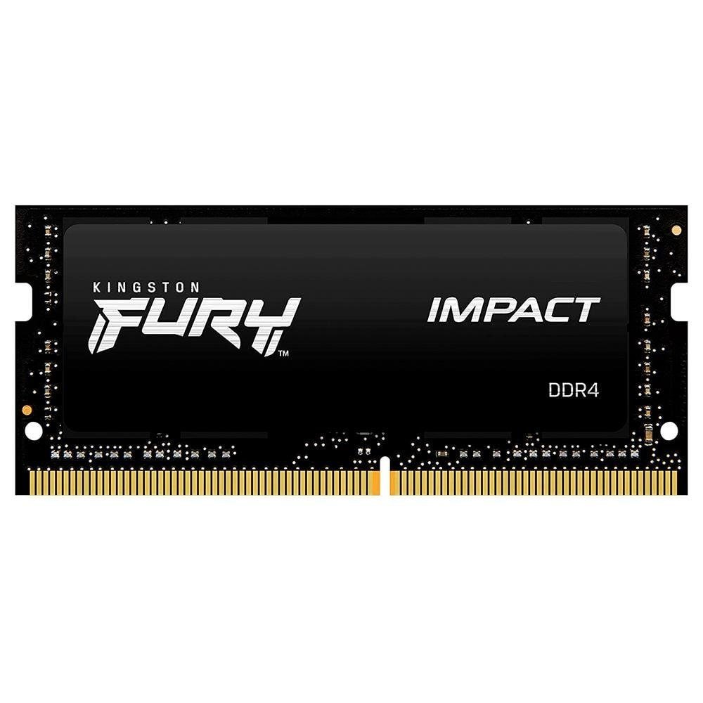 Memória RAM Para Notebook Kingston Fury Impact, 8GB, 3200MHz, DDR4, CL20 KF432S20IB/8 🛒