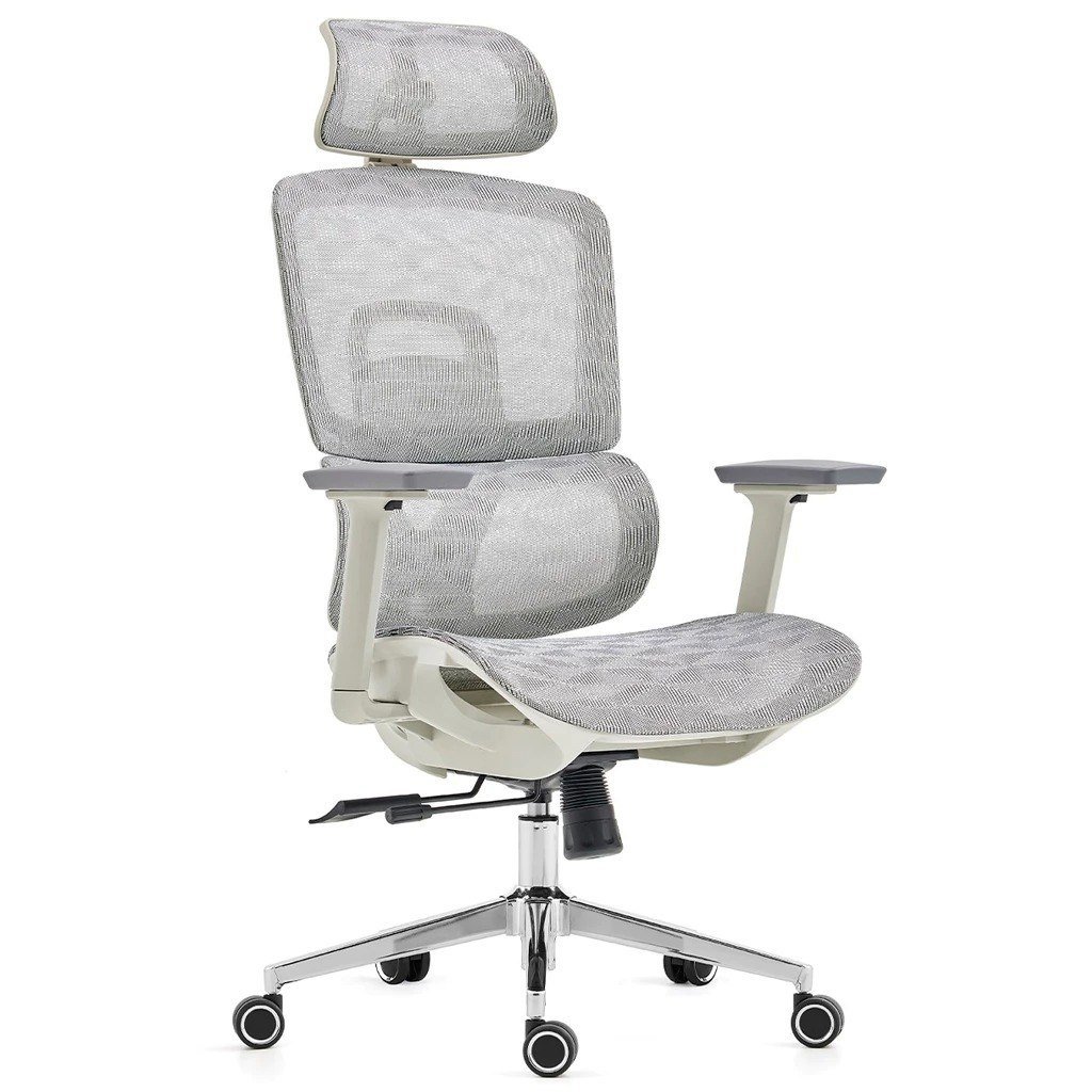 Cadeira de Escritório Dr. Office Business Pro, Cinza, Mesh, 3D, Altura Ajustável, DR-CH-BPR3DGH 🛒