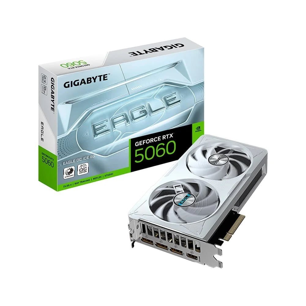 Placa de Vídeo Gigabyte RTX 5060 EAGLEOC ICE 8G 🛒