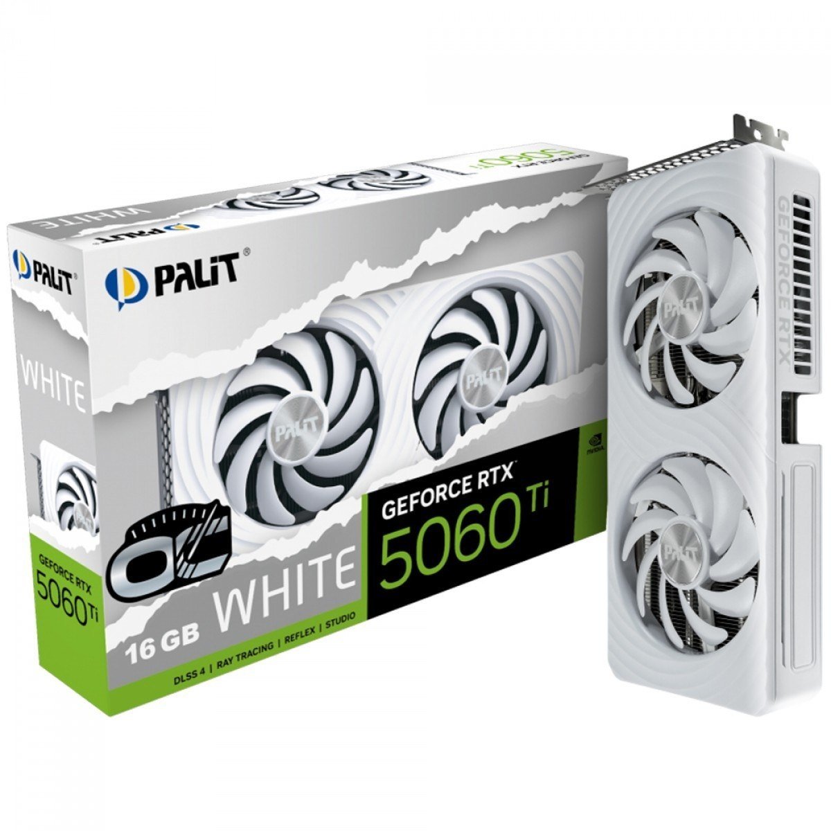 Placa de Vídeo Palit NVIDIA GeForce RTX 5060 Ti White OC 🛒
