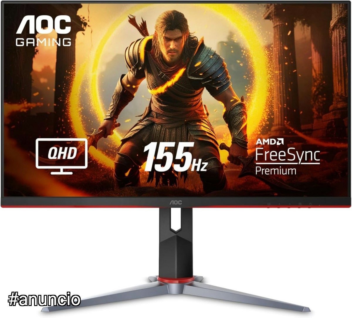 Monitor Gamer AOC HERO QUAD 27" 155Hz QHD 1440p 1ms AMD FreeSync Q27G2 🛒