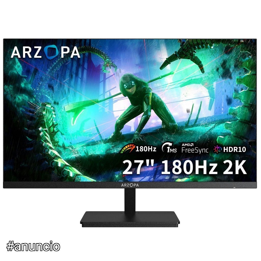 Monitor Gamer ARZOPA M1RC 27" 2K QHD 180Hz IPS 🛒