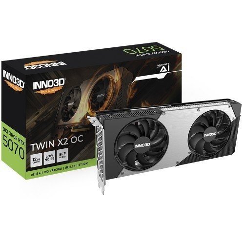 Placa de Vídeo INNO3D NVIDIA GeForce RTX 5070 TWIN X2 OC 🛒