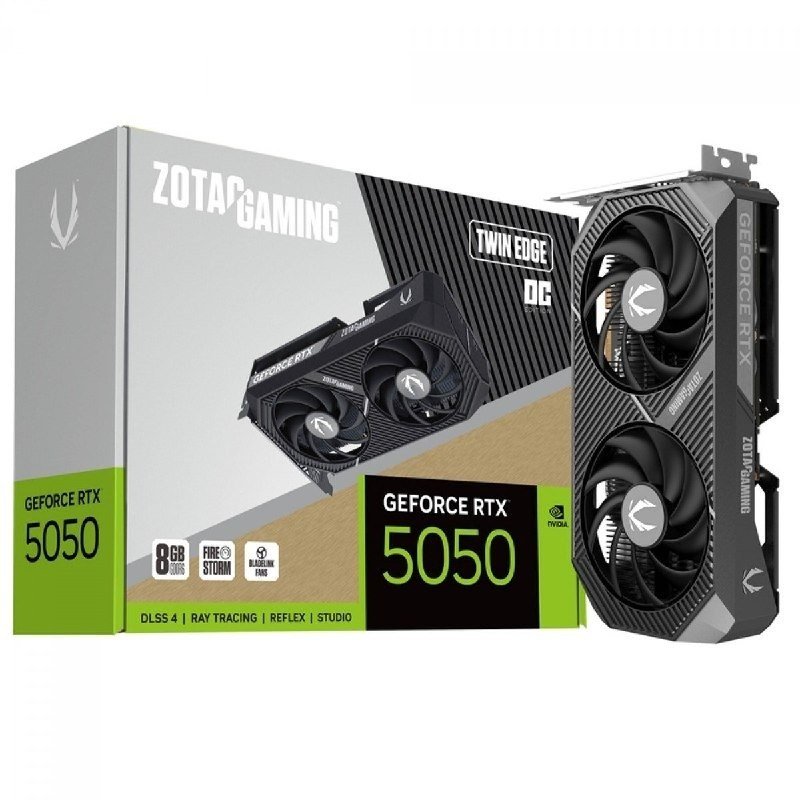 Placa de Vídeo Zotac Gaming NVIDIA GeForce RTX 5050 Twin Edge OC 8GB GDDR6 🛒