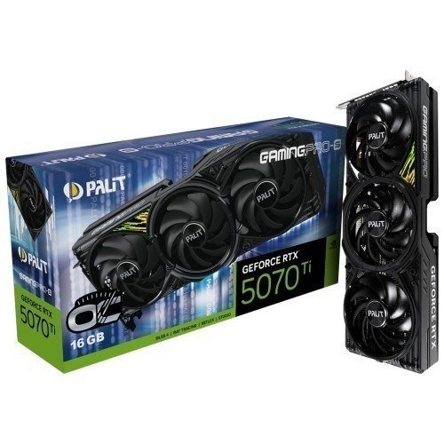Placa de Vídeo Palit NVIDIA GeForce RTX 5070 Ti GamingPro-S OC 🛒