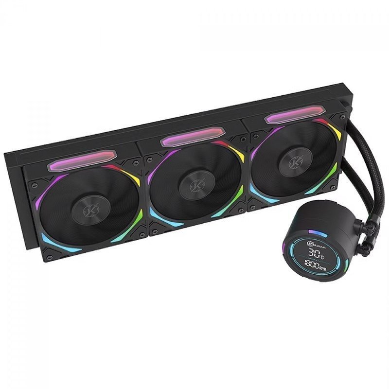 Water Cooler Kalkan Delta V2 360 ARGB Preto com Display LCD 🛒