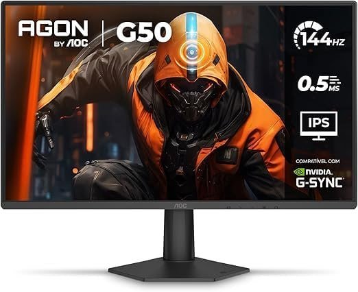 Monitor Gamer AOC AGON G50 24" 144Hz 0,5ms IPS HDR10 G-SYNC 24G50F 🛒