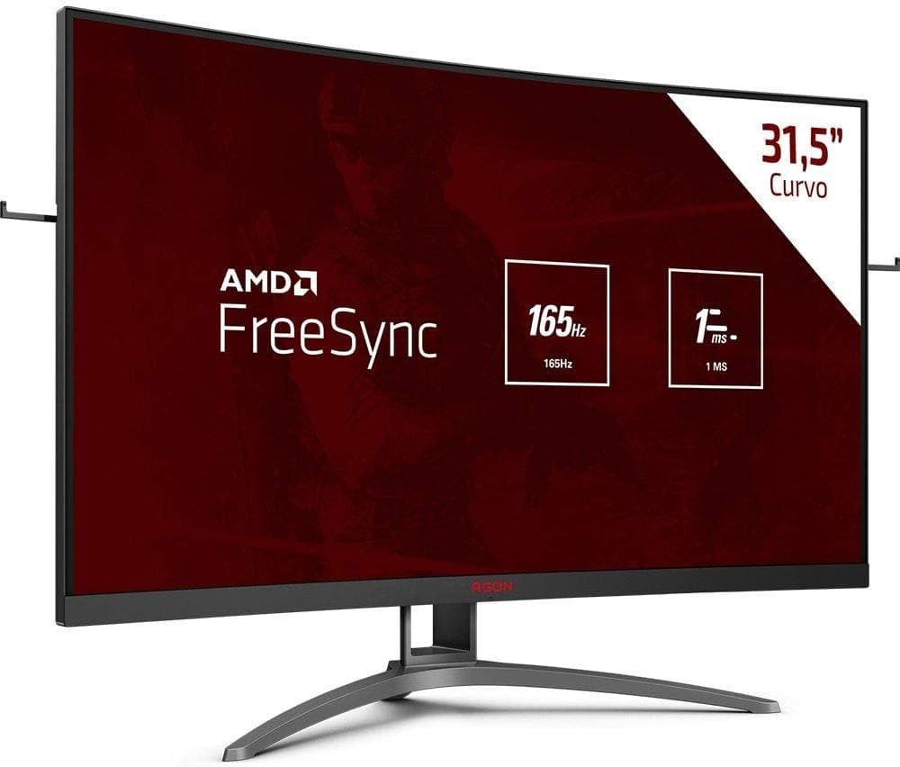 Monitor Gamer AOC Agon 32" Curvo 165Hz 1ms FreeSync AG323FCXE 🛒