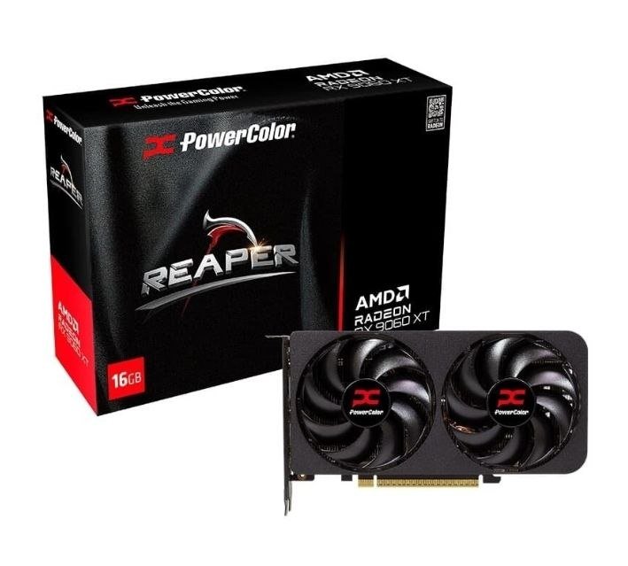 Placa de Vídeo PowerColor RX 9060 XT Reaper AMD Radeon 16GB GDDR6 🛒