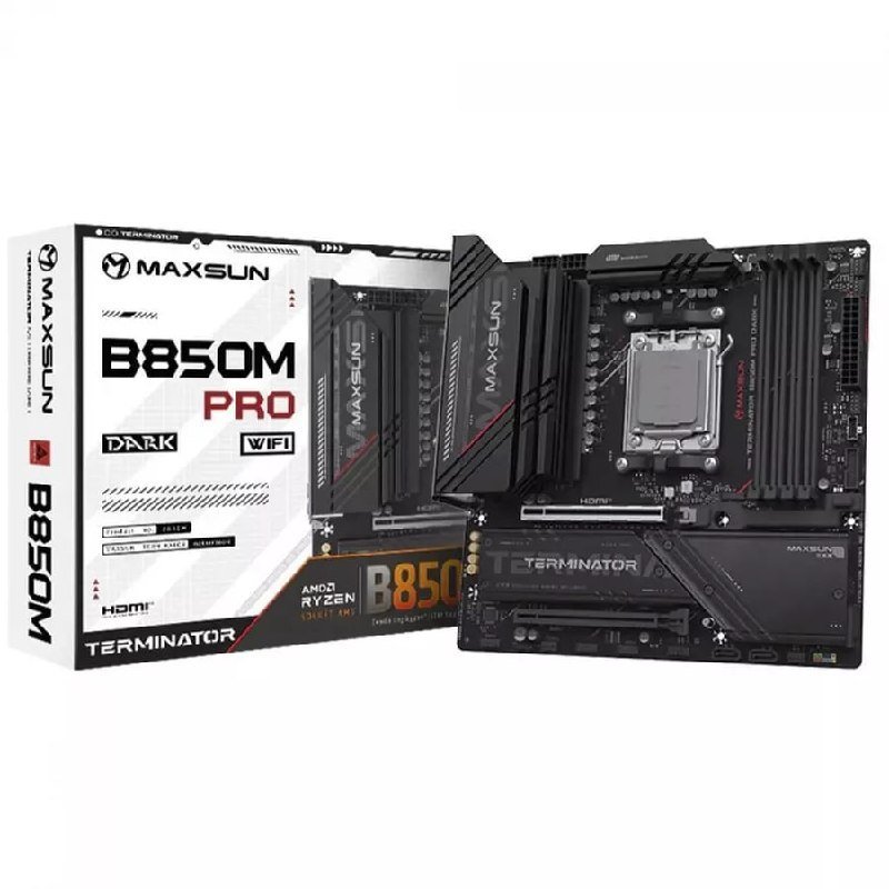 Placa Mãe Maxsun Terminator B850M Pro Dark WiFi 🛒