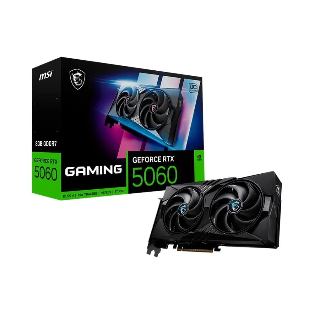 Placa de Vídeo MSI RTX 5060 8G GAMING OC NVIDIA Geforce 🛒
