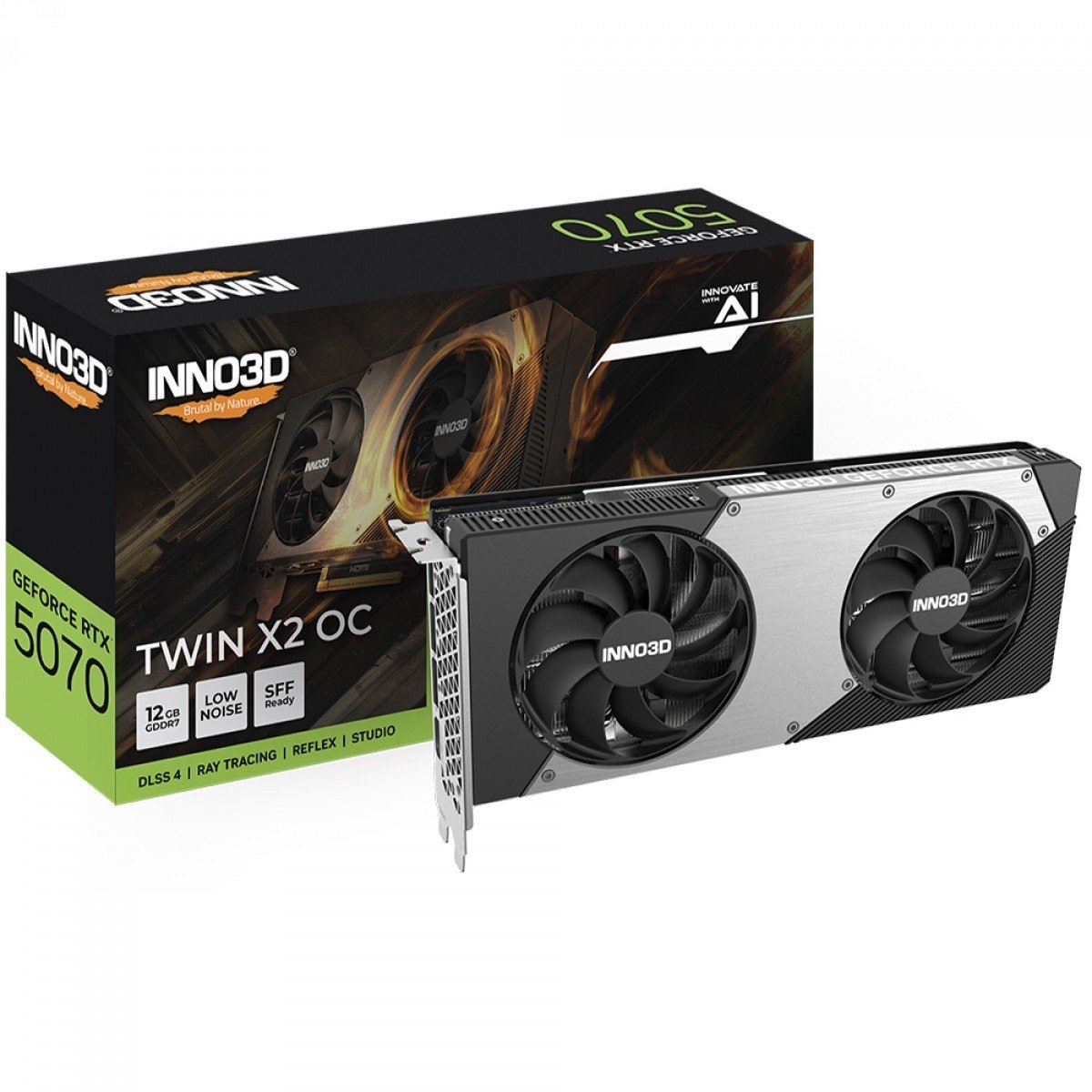 Placa de Vídeo INNO3D NVIDIA GeForce RTX 5070 TWIN X2 OC 🛒